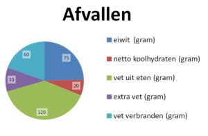 macros in gram om af te vallen