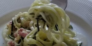 Lekkere keto courgette spaghetti