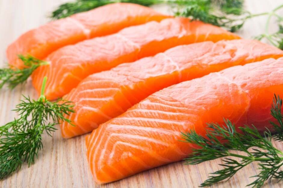 Zalm en andere vette vis zijn de beste bronnen van Omega 3