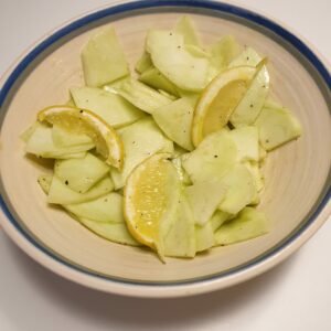 Salade met ronde komkommer